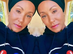 'Hijada' Pinkett Smith Sparks Followers Enthusiasm Sporting Peach Hijab and Abaya.. (Pictures)