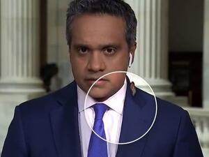 داهم صرصور احد مراسلي قناة الـ CNN الاميركية اثناء قيامه بنقل خبر