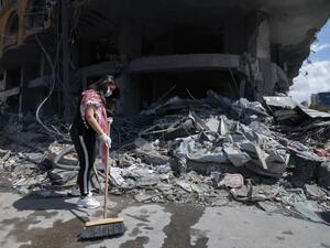 Humanitarian aid began to arrive in Gaza on Saturday