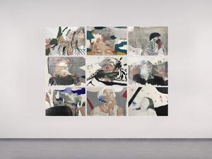 Human Pattern 7 Acrylic and oil on canvas Dimensions variable Year 2020 2021