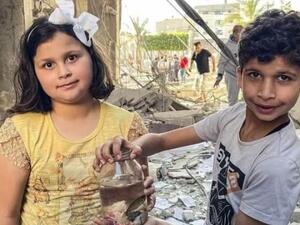 طفلان من قطاع غزة