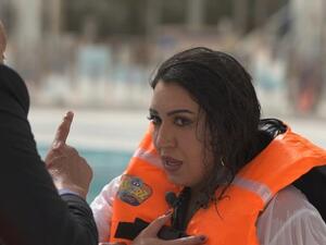 Dangerous Fall! Asma Lmnawar UNSAFELY Pushed By Ramez Galal From High Altitude.. Watch