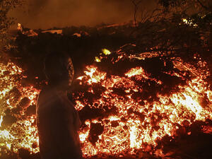 Thousands of residents of east Democratic Republic of Congo return to Goma, after the river of lava from the eruption of Mount Nyiragongo volcano halts