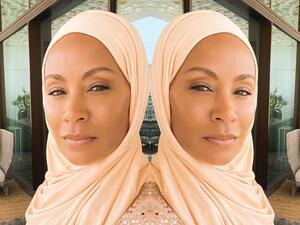 Head-To-Toe Islamic Clothing! Jada Pinkett Smith Sports Headscarf and Abaya in Latest Red Table Talk Appearance