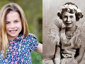Just Like Gan-Gan! Princess Charlotte Is the Spitting Image of Her Great-Grandmother the Queen