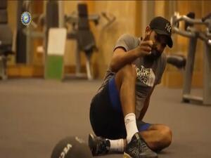 Mohammed Shami in the gym. (Photo: BCCI Twitter)