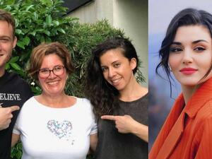 Kerem Bürsin bursin family aile kız kardeş sister Melis Bürsin mother anne Cigdem Bürsin Hande Erçel ercel