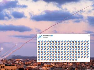 Israel’s Twitter account posts thousand of rocket emojis amid Gaza conflict