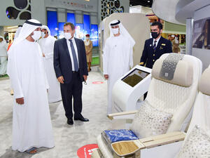 Emirates Welcomes His Highness Sheikh Ahmed Bin Saeed Al Maktoum To Its Atm Stand