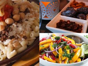 أطباق رمضانية: سلطة الأفوكادو مع الجبنة والمانجو وطبق الكشري المصري