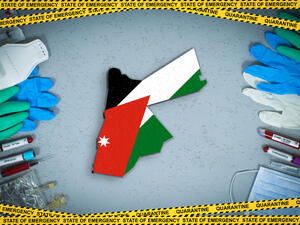 A convoy of Jordanian medical aid arrives to Gaza