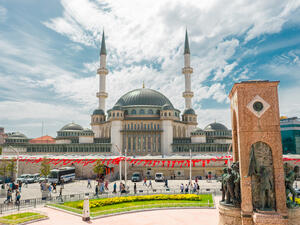 Mosque in famed Istanbul square to open on Friday.