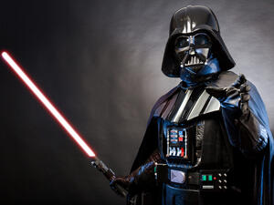 Lord Fener is a fictional character of Star Wars saga. Blue grazing light