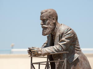 The Theodor Herzl monument in Mini Israel 