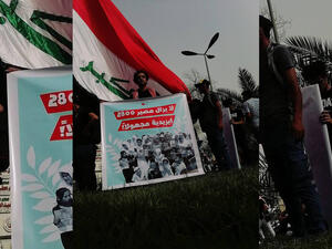 Hundreds of people demonstrated in different Iraqi states in favor of missing Yazidi  women.