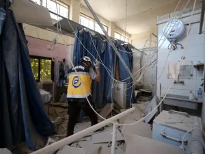 More than a dozen people killed in Afrin missile attack.