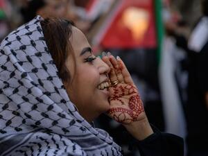 solving the Israeli-Palestinian conflict is “a very clear message from the international community