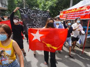 for murdering an alleged informant and his two sons; Myanmar Junta sentenced tens to deaths.