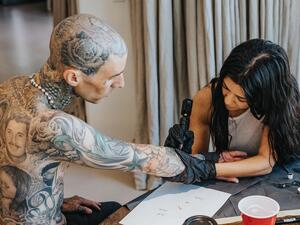 Kourtney Kardashian and Travis Barke