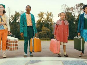 The Mysterious Benedict Society with the kids