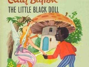 Sambo in The Little Black Doll, is a doll who’s hated because of his “ugly black face” who gets washed pink by rain.