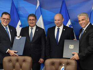 Honduras embassy officially opens in Jerusalem