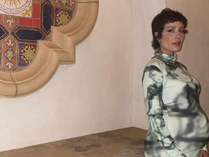 Halsey expecting her first child with screenwriter beau Alev Aydin, 37.  Halsey expecting her first child with screenwriter beau Alev Aydin, 37.