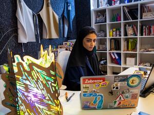 QF Student Receives The Arab Engineering Bureau Design Excellence Award