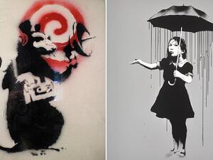 Radar Rat and Girl with Umbrella