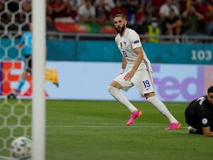 The striker had yet to score or assist since his return to the France national team before breaking through on Wednesday (Photo: AFP)