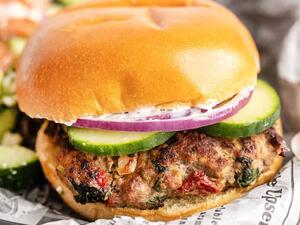 برجر لحم الديك الرومي