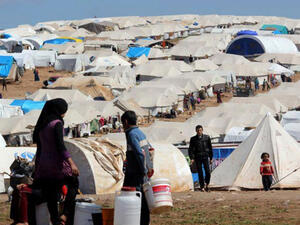 مخيم للنازحين السوريين