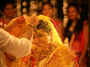 Traditional Hindu wedding ceremony 
