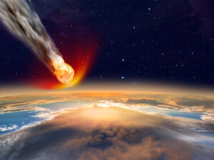 Attack of the asteroid on the Earth 