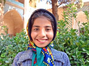 Young muslim iranian child