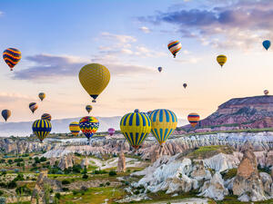 The great tourist attraction of Cappadocia