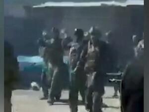 مشهد من فيديو يرجح أنه من اعدام طالبان لعناصر "الكوماندوز" الأفغانية