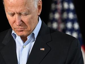 US President Joe Biden speaks about the collapse of the 12-story Champlain Towers South condo building last week in Surfside, Florida, following a meeting with families of victims in Miami, Florida, July 1, 2021. President Joe Biden flew to Florida on July 1 to "comfort" families of people killed or still missing in the rubble of a beachfront apartment building, where hopes of finding survivors had all but evaporated. Biden and First Lady Jill Biden left the White House 