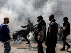 French protest emerged against Macron's Covid passport