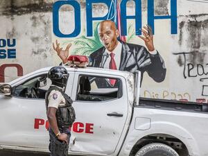 Mural of Haitian president