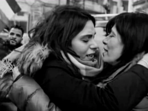 Khalida Jarrar and her daughter Suha