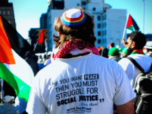 Jewish protester for Palestine