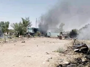استهداف قاعدة عين الأسد الجوية 