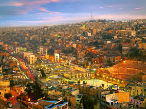 Night lights of Amman