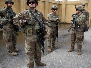 US soldiers at the K1 air base northwest of Kirkuk