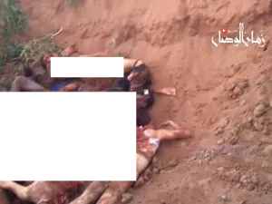 حرقهم بعد قتلهم تعذيبا 