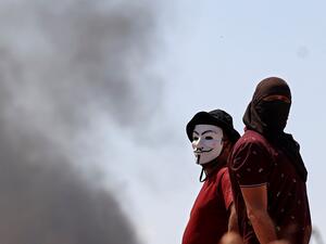 Palestinians in Masafer Yatta in the occupied West Bank attacked.
