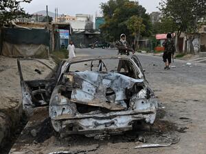 US drone attack car bomb in Kabul