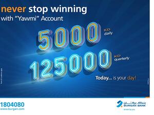 Burgan Bank Announces Names Of The Daily Lucky Winners Of Yawmi Account Draw