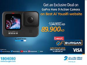 Burgan Bank Announces its Special Monthly ‘MEGA HIT’ Offer on  “GoPro Hero 9” From “Best Al-Yousifi”